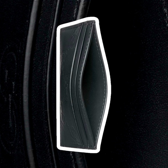 Authentic Gucci Black Rubber Effect Card Holder+COA - Picture 7 of 9